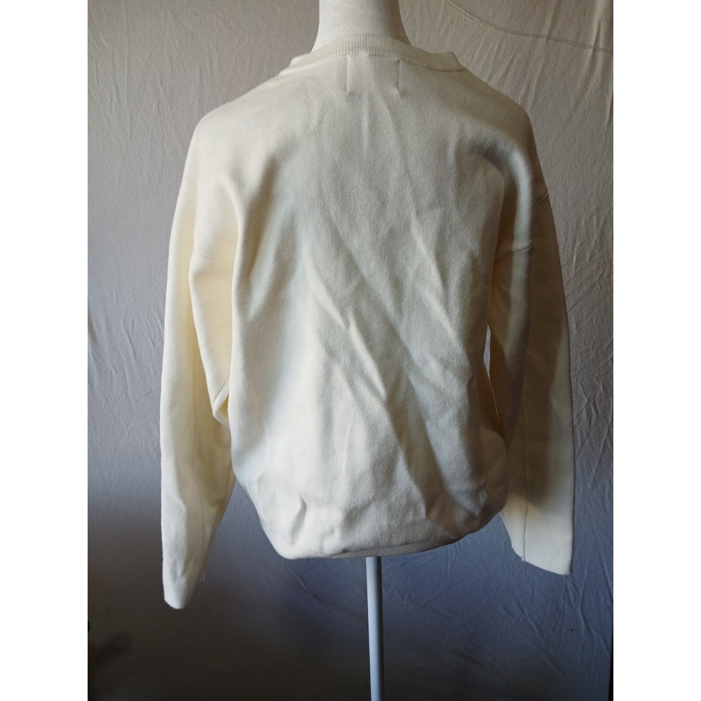 All Row Sweater‎ Button Up Ivory cardigan Small NWOT - Picture 5 of 10